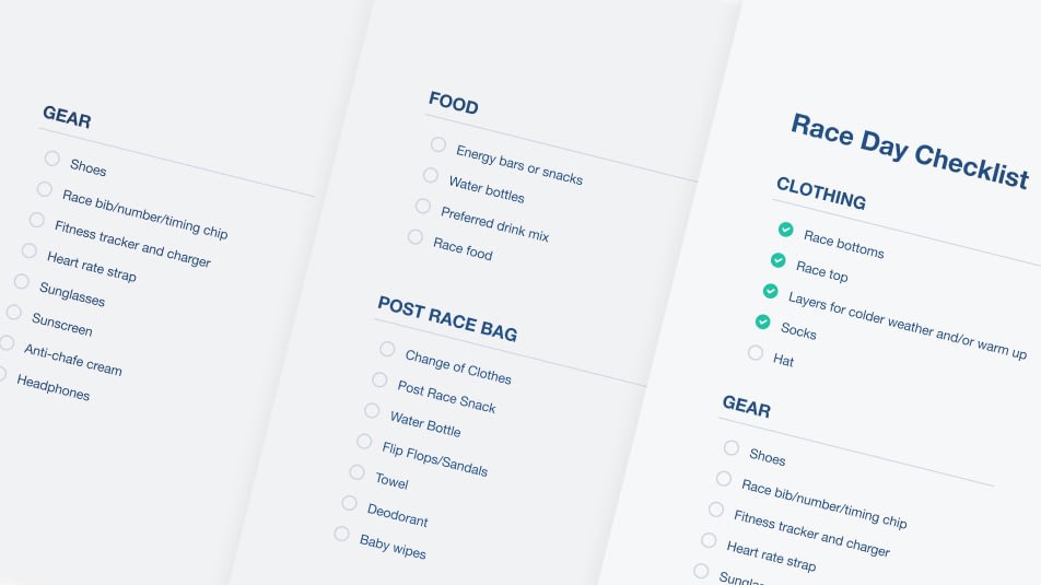 22029 Race Day Checklist Marathon